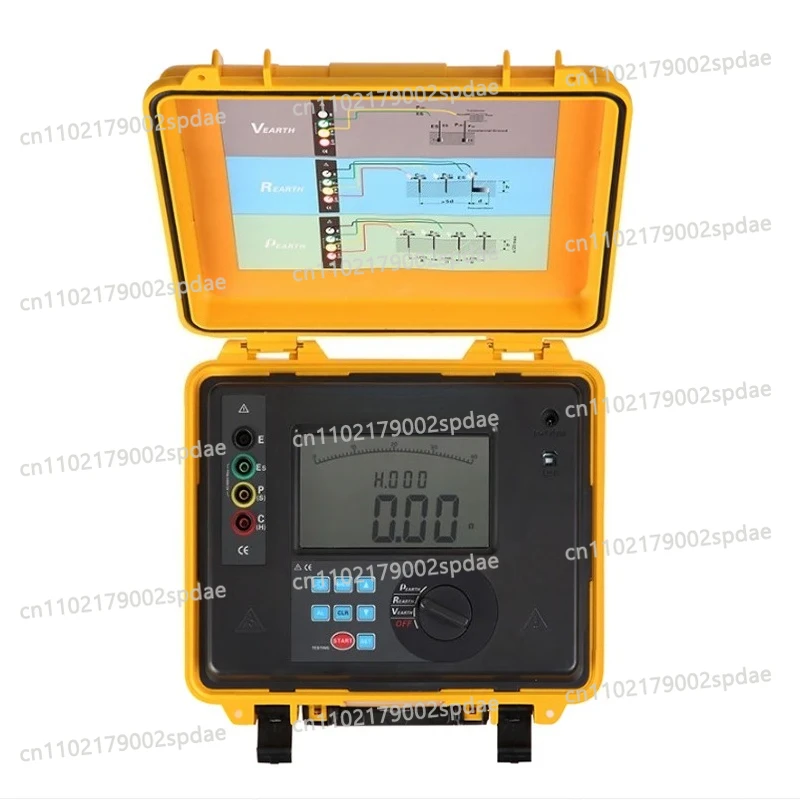 ETCR3100C Digital Earth Ground Resistance Meter Lightning Protection High Precision Soil Resistivity Tester