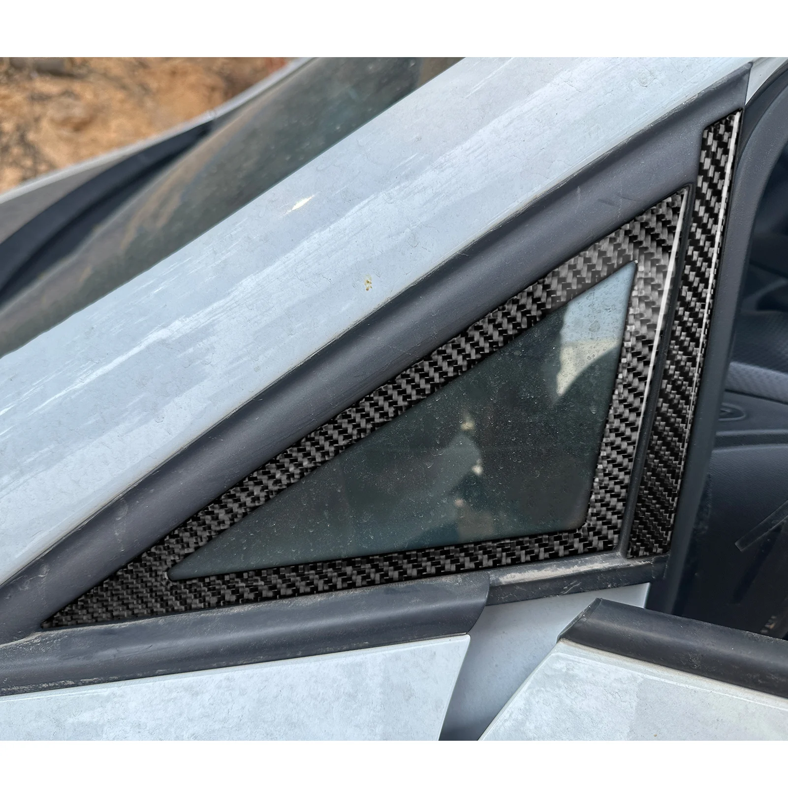 Real Carbon Fiber Car Accessories A-pillar Trim Soft Cover Sticker For SEAT Leon MK2 2005 2006 2007 2008 2009 2010 2011 12