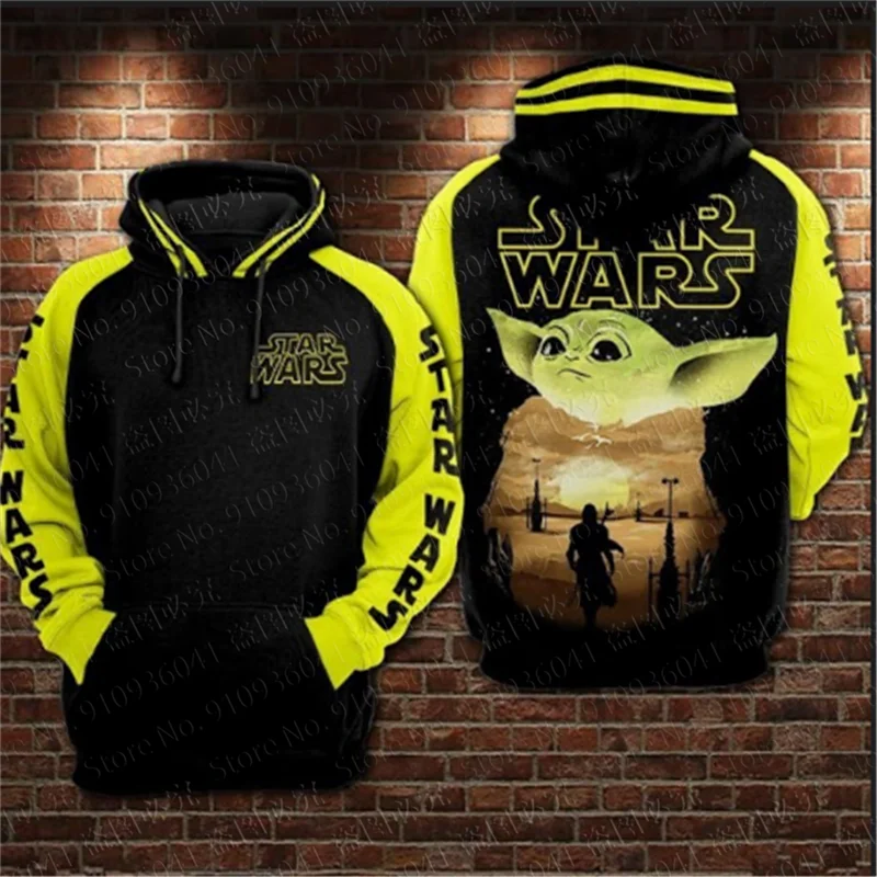 Baby Yoda Darth Vader men women 3D Disney Print High quality Fleece Zipper/ Hoodies Pullover Tops