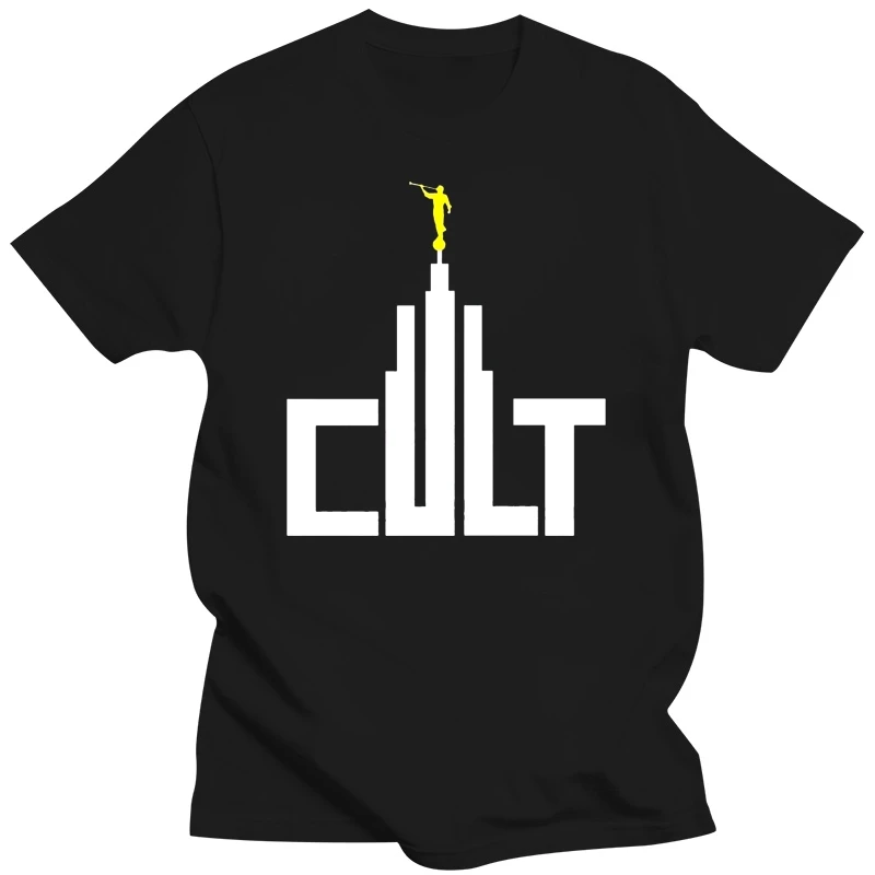 brand men shirt CULT LDS TEMPLE Angel Moroni Ex Mormon Post LDS Anti T Shirt