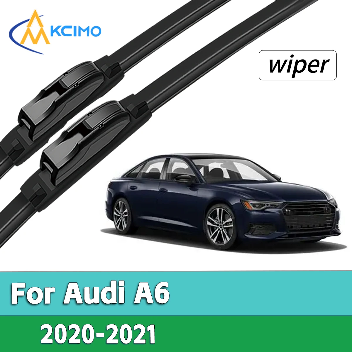 

Vehicle Front Wiper Blades For Audi A6 2020-2021 Front Windshield Wiper Soft Rubber Frameless