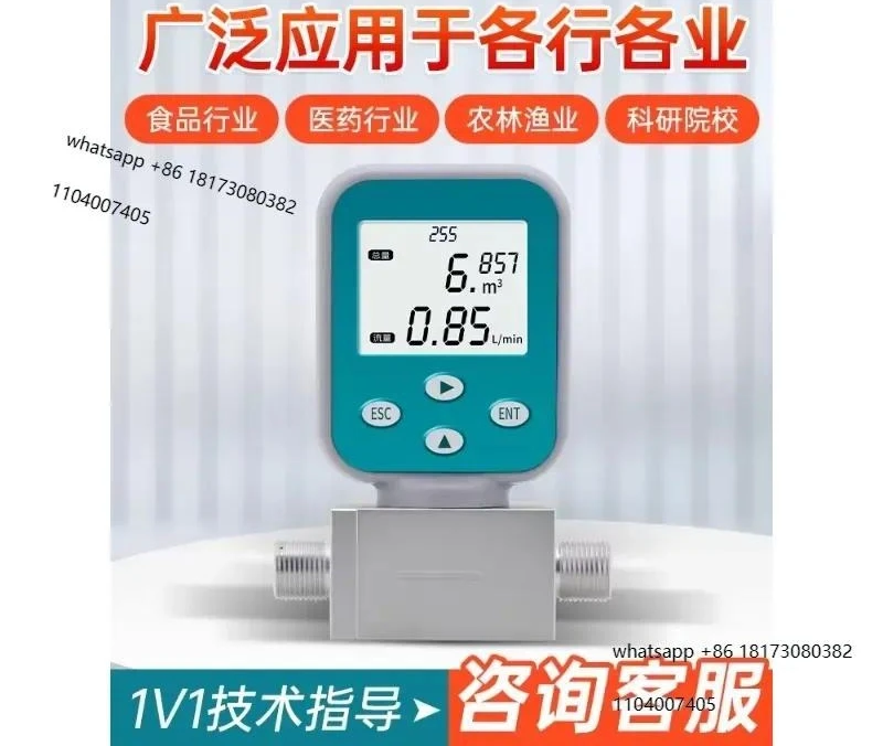 Thermal gas mass flowmeter for bidirectional measurement of compressed air MEMS micro gas flowmeter control valve