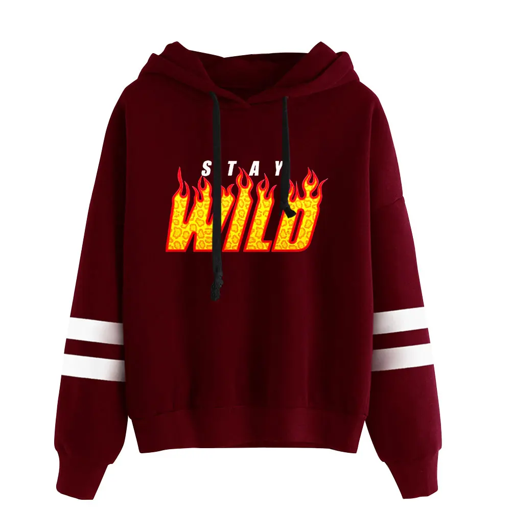 Ben Azelart  Stay Wild Merch  Hooded  Drawstring Pocketless Sweatshirt Men/women Fans Pullover