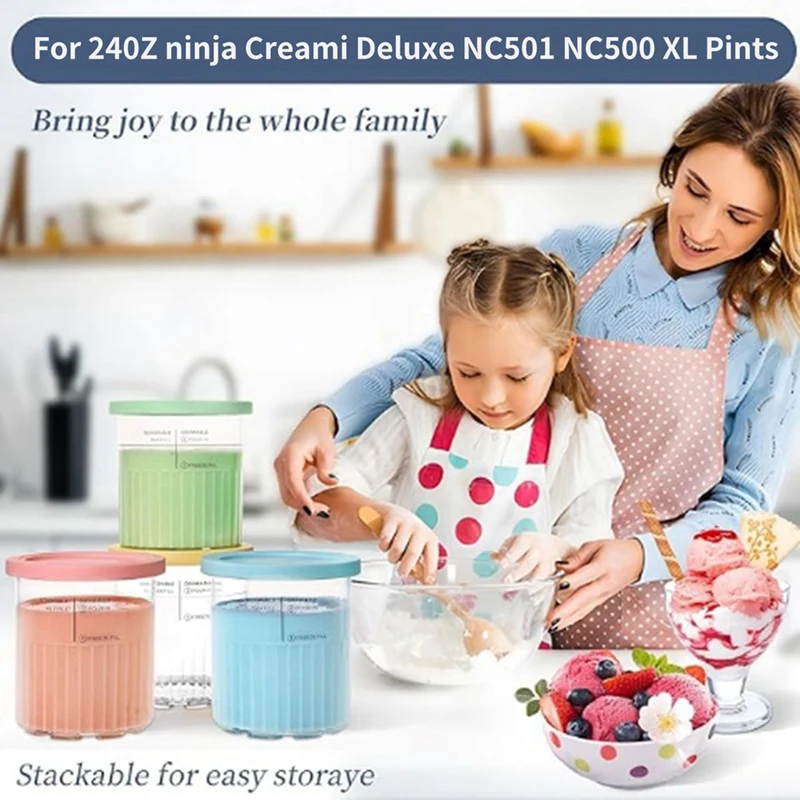 

Чашка для мороженого Ripple NC500 NC501 подходит для Ninja Creami хранилище для мороженого Cup