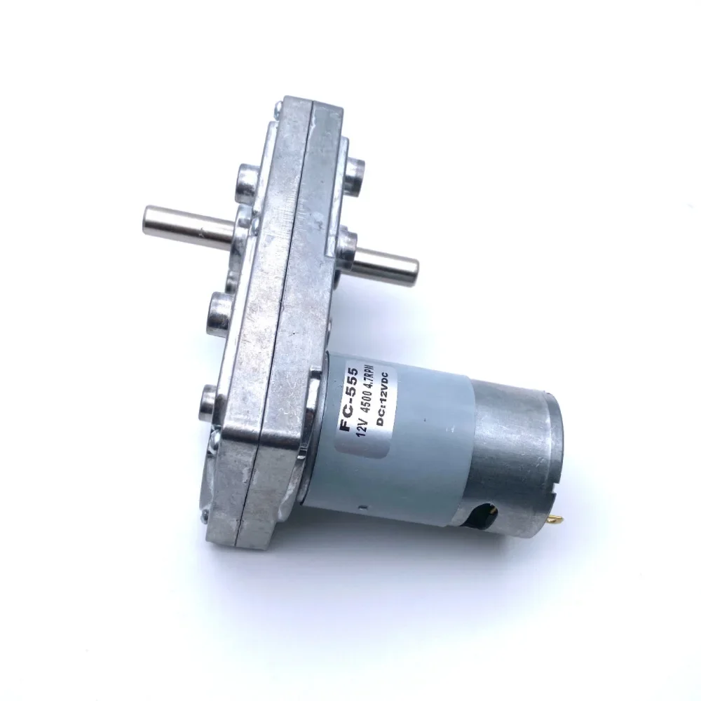 Square FC-555/550 DC 3V-30V Torque gear motor 10N.m 6V12V24V Double shaft Electric garlic cutter motor