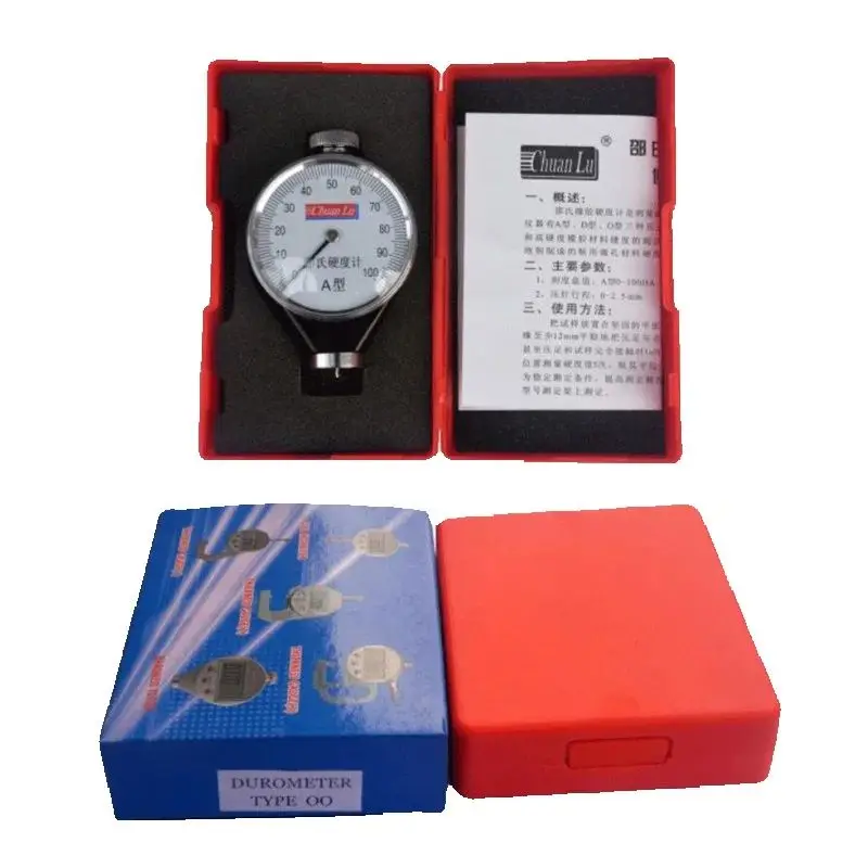 Professional Shore Type A/O/D Tire Silicone Plastic Hardness Tester Meter 0-100 HA Sclerometer
