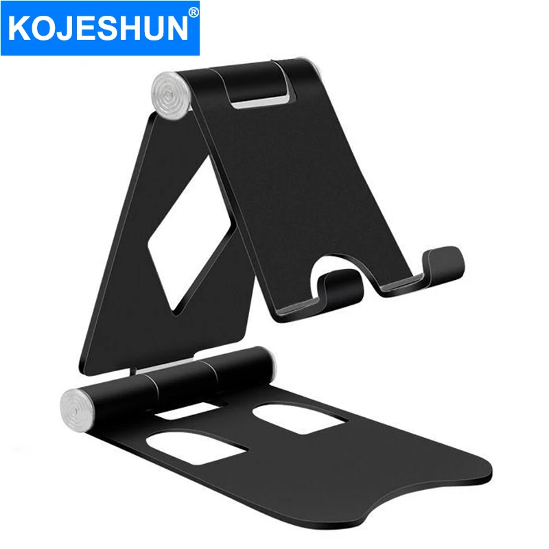 Metal Mobile Phone Holder Stand Foldable Support Universal Desktop Stand Holder For iPhone 12 11 Pro Max 7 8 X XS Xiaomi mi 10