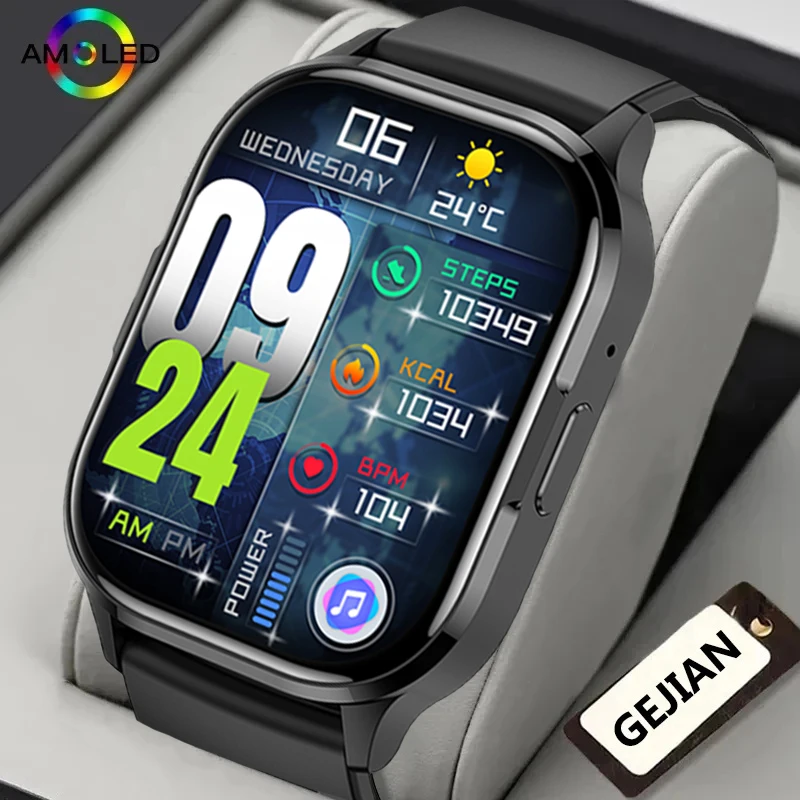 

New Men's Smart Watch Women's 2.01-inch Amoled NFC Bluetooth Call Music Sports Mode Heart Rate Sleep Monitoring Smart Watch 2024