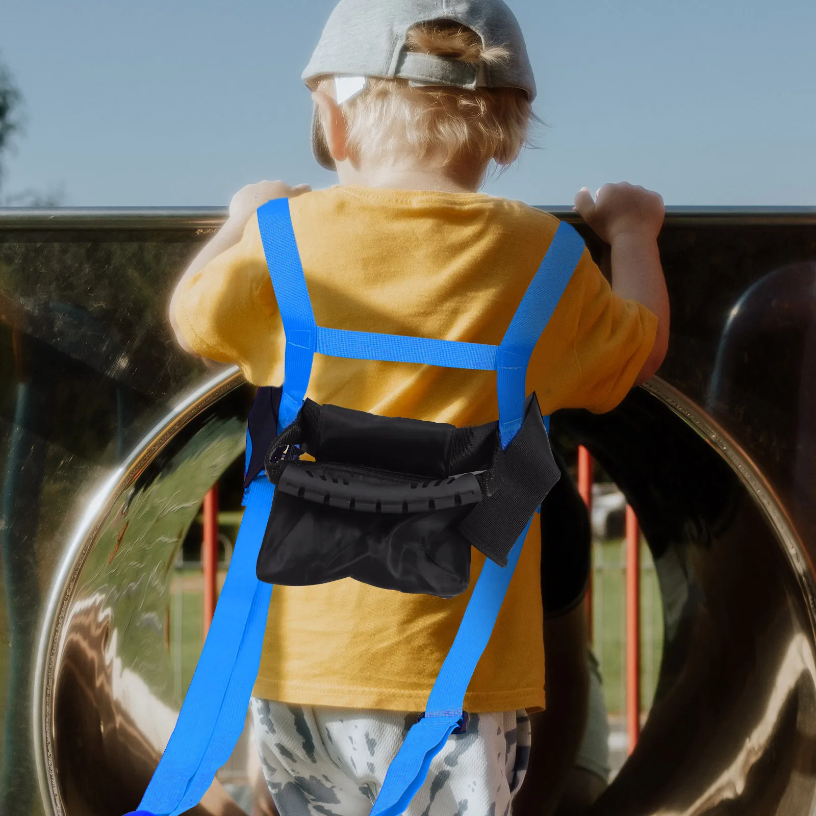 

Ski Safety Protective Belt Skiing Balance Harness with Leash Major and Snowboard Training Learning Blue Child