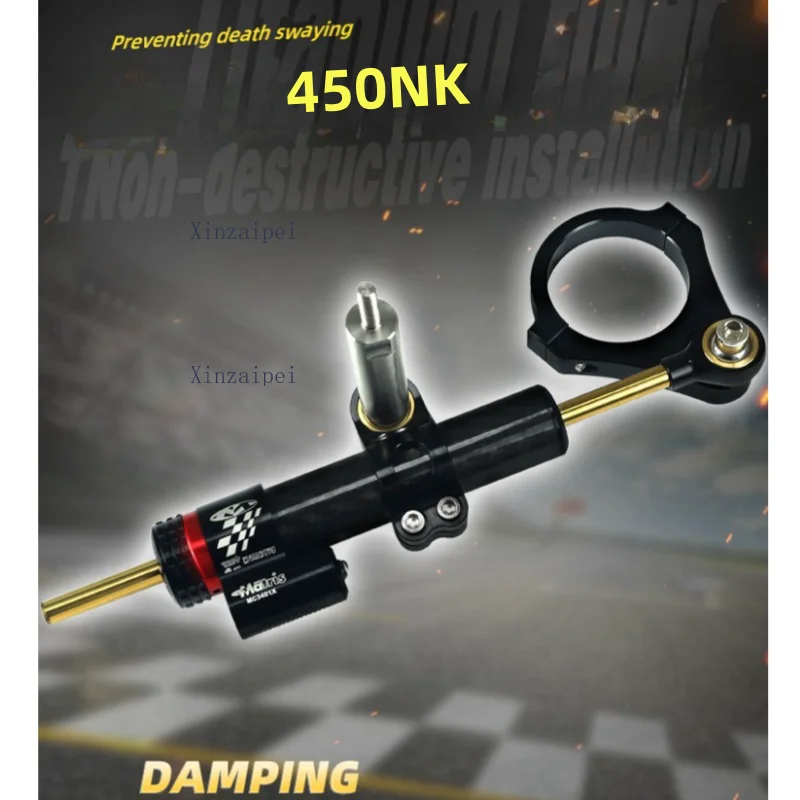 For CFMOTO 450NK 450 NK Titanium Ruler Motorcycle Accessories Adjustable Steering Damper Stabilizer Mounting CF400-7 Para Moto