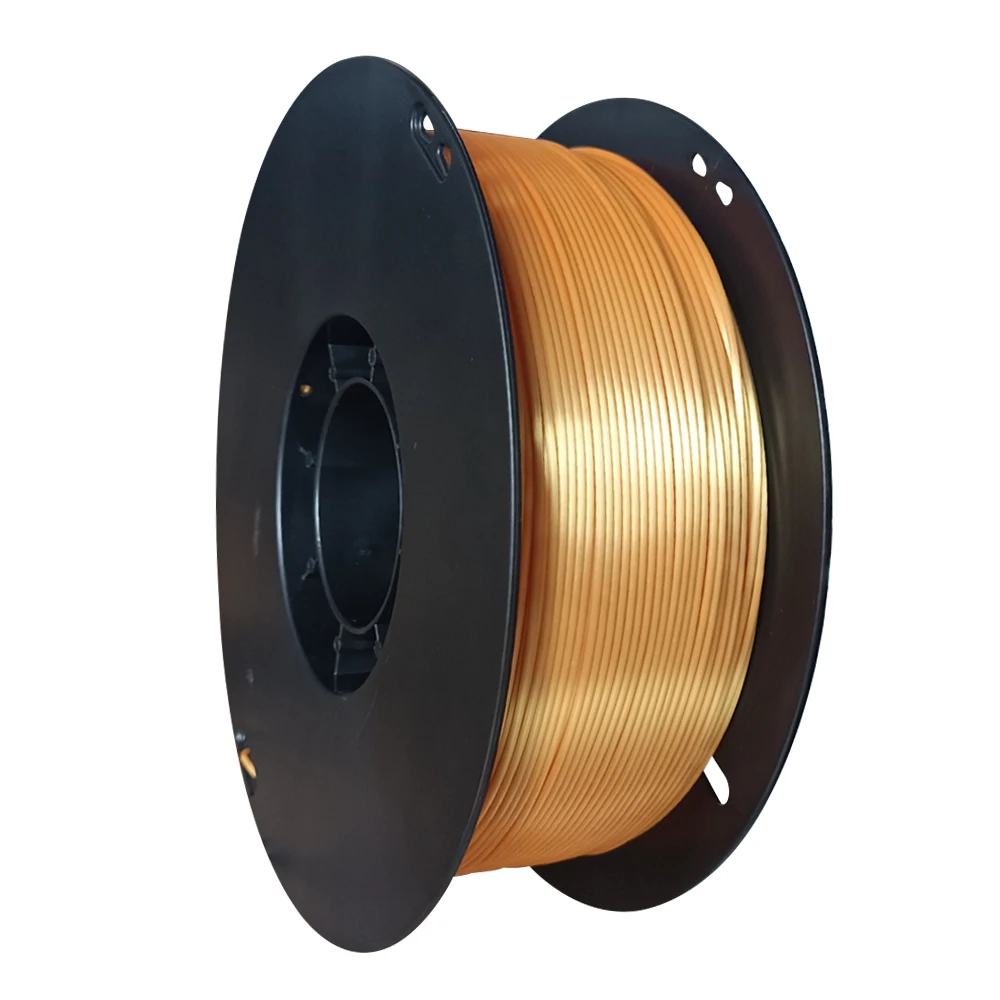 250g, 500g, 1kg PLA Silk Gold 1.75mm PLA Luxury Silky Luster 3D Printer Filament Shiny Silk Feeling Like For 3d Printing Materials