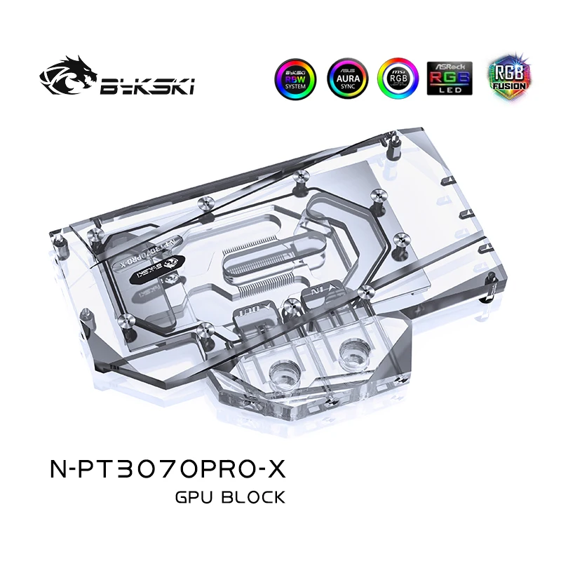 Imagem -03 - Bykski Uso Bloco de Água para Palit Geforce Rtx 3070 3060ti Gamingpro oc Gpu Cartão Cobertura Completa Radiador de Cobre Rgb Luz Sincronização