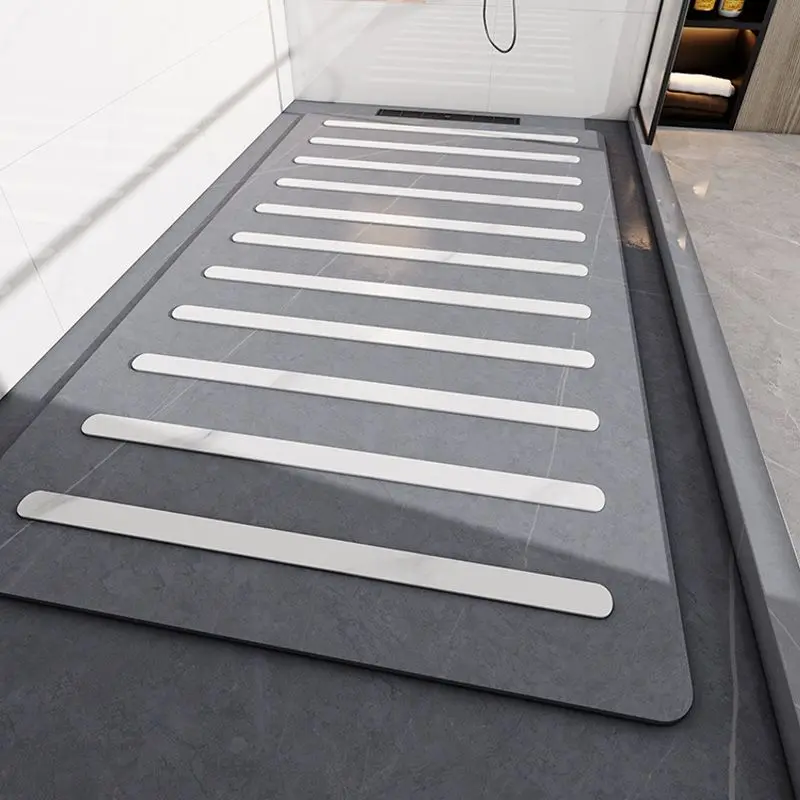 

Sunken shower room rock slab is now a shower board, bathroom shower mat foot non-slip stone base