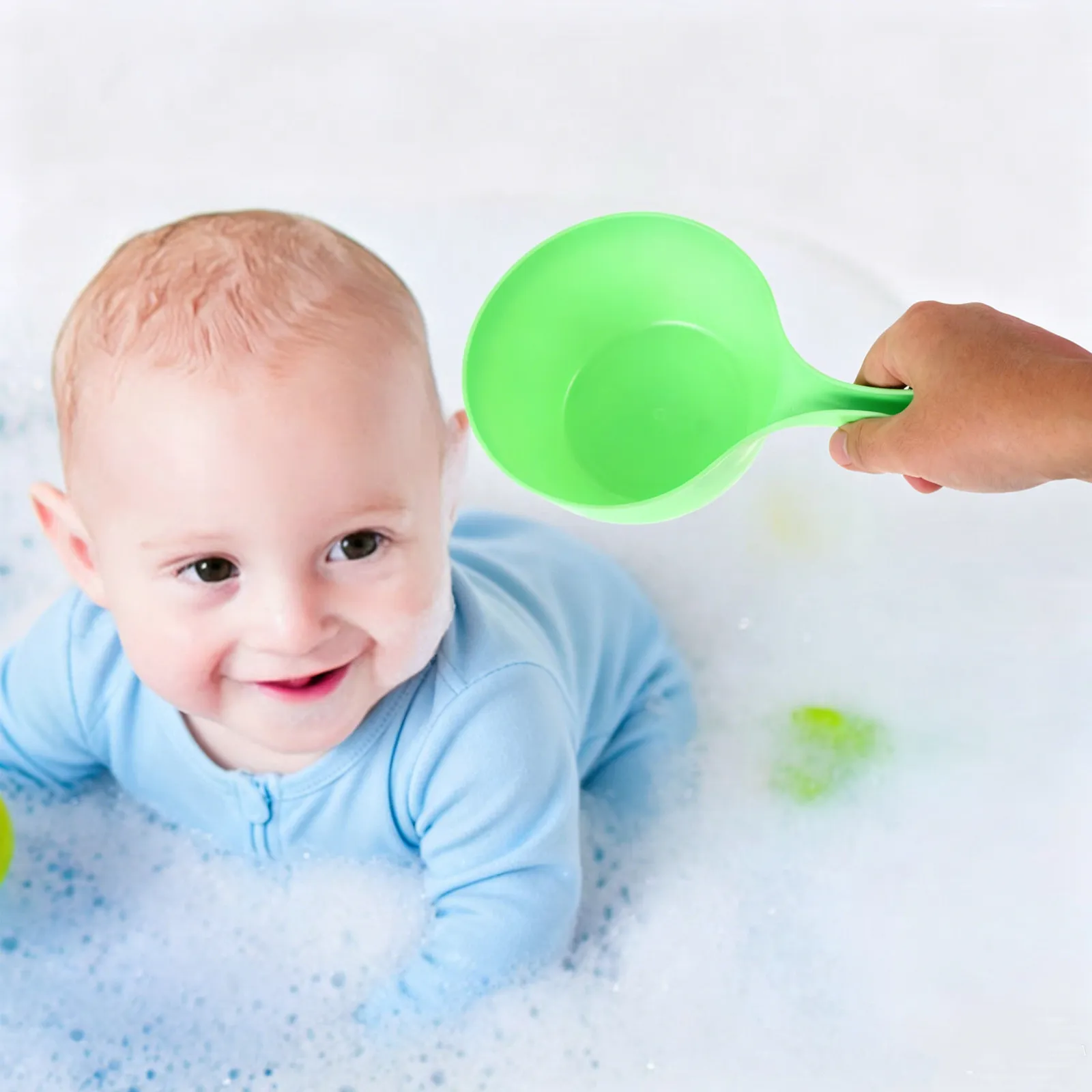 3Pcs Water Ladle Ergonomic Kitchen Bath Scoop Thick Plastic Scoop for Washing Vegetables Fruit Watering Bathroom Shower Ladle