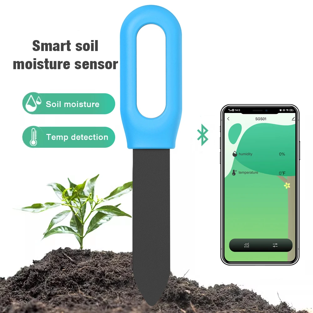 Tuya Bluetooth Soil Moisture Tester Temperature and Humidity Meter Thermo Hygrometer Garden Automation Irrigation Detector