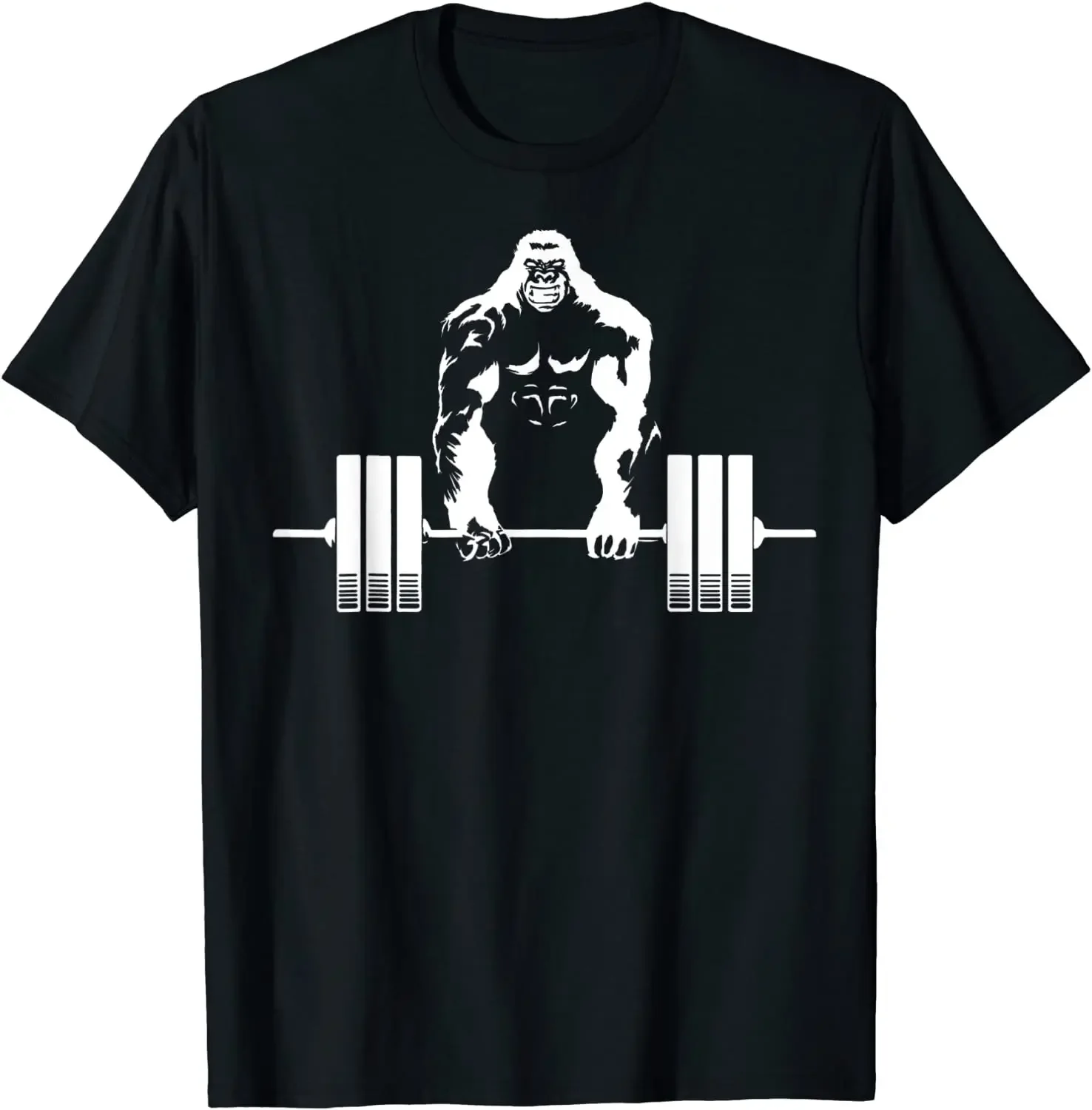 Weightlifting Gym Angry Gorilla - Fitness Gorilla Tee Summer Cotton O-neck T-Shirt