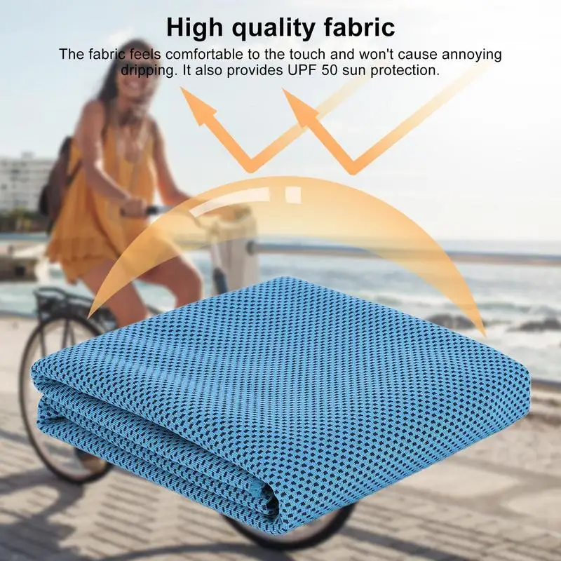 Cooling Cloths For Instant Cooling Relief Sports Cooling Towel Summer Travel Breathable Beach Towel Sport Running Cooling Scarf