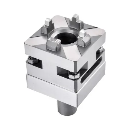 Precision CNC Carving Small Copper male manual chuck D56-60mm Square Electrode Holder for EDM Spark Machines ER Interface