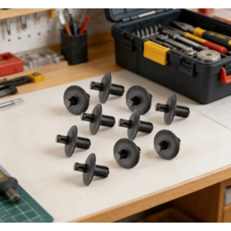 10Pcs Car Body Panel Fixing Clips OEM 4D0807300 Fit Audi A2 A4 A5 A8 Q3 Q5 TT TTS S4 S5 S8 VW CR7 Auto Trim Fastener Accessories