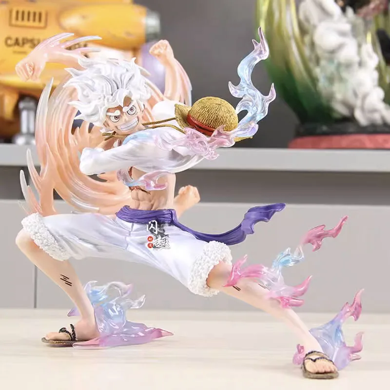

One Piece Nika Luffy Action Figure One Pieces Luffy Gear 5 Figuras 19cm Model Doll Ornament Anime Peripheral Toys Gift for Kids