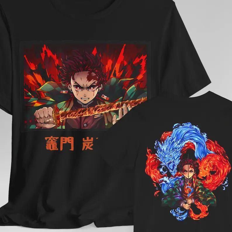 t-shirt, gift her, gift men, gift boy gift, anime, anime shirts, anime gifts, inosuke, tanjiro, tanjiro, Rengoku, demon