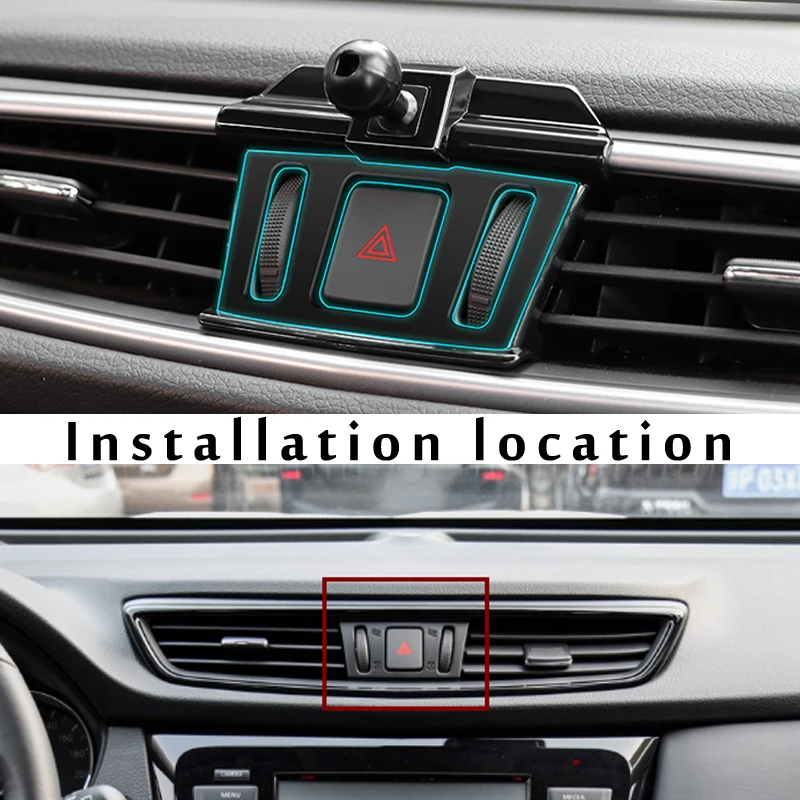 Car Mobile Phone Holder For Nissan X-Trail T32 T33 Qashqai J11 2022 Air Vent GPS Gravity Stand Special Mount Navigation Bracket