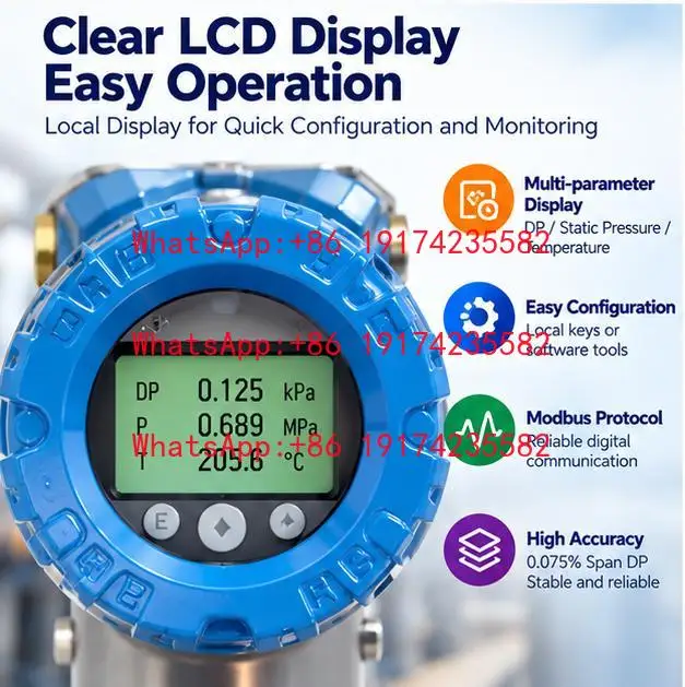 Rosemount 4088 Industrial Multivariable Pressure Transmitter Smart DP Sensor For Chemical Plant Process Automation
