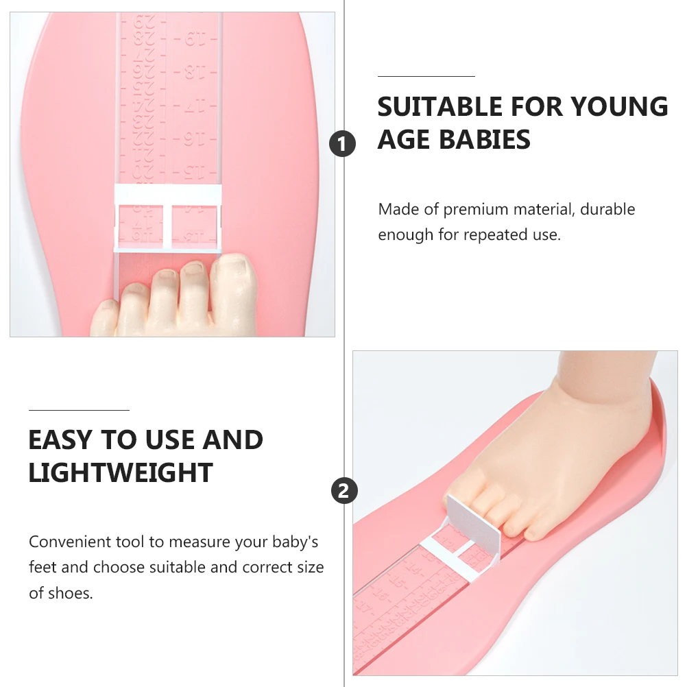 

Kid Foot Gauge Baby Feet Measuring Tool Infant Foot Size Ruler Durable Lightweight Easy Carry Accurate Measurement For Newborns