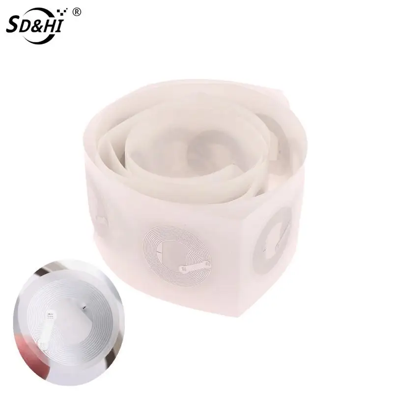 10pcs Clear NFC Tags NTAG 213 Stickers Protocol Universal Label RFID Tags Changeable Re-Writtable Round Copy Label
