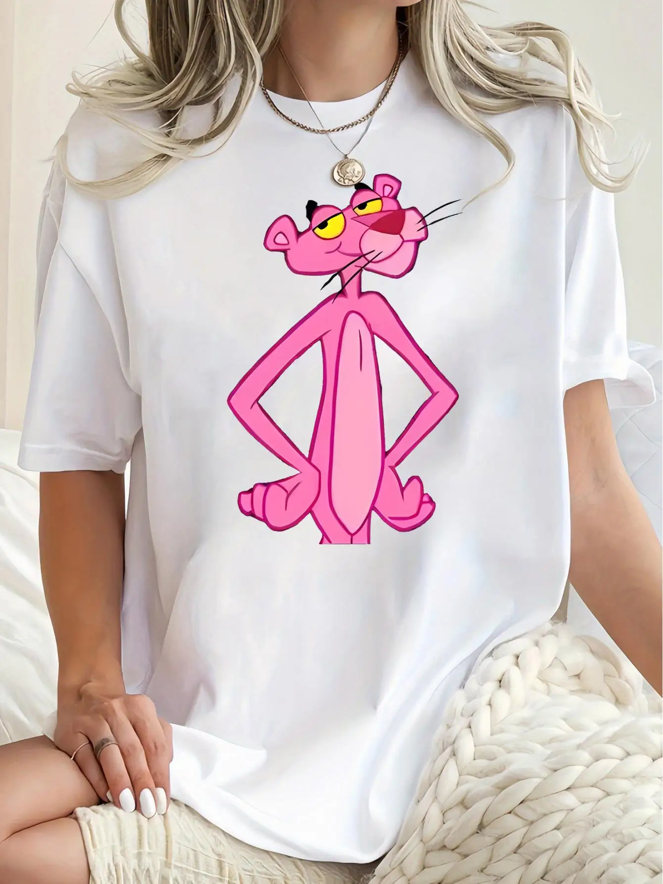 

Sunglasses Leopard Graphic Printing Summer Autumn Winter Cotton Men's and Women's T-Shirts Short Sleeves Luxury Outdoor Sports