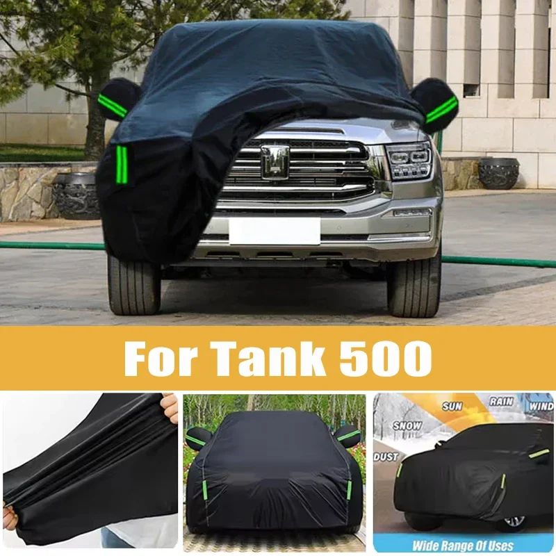 

For Tank 500 Full Car Cover Four Seasons Outdoor Sun Anti UV Rain Snow Dust Protection Oxford Cloth Accessories