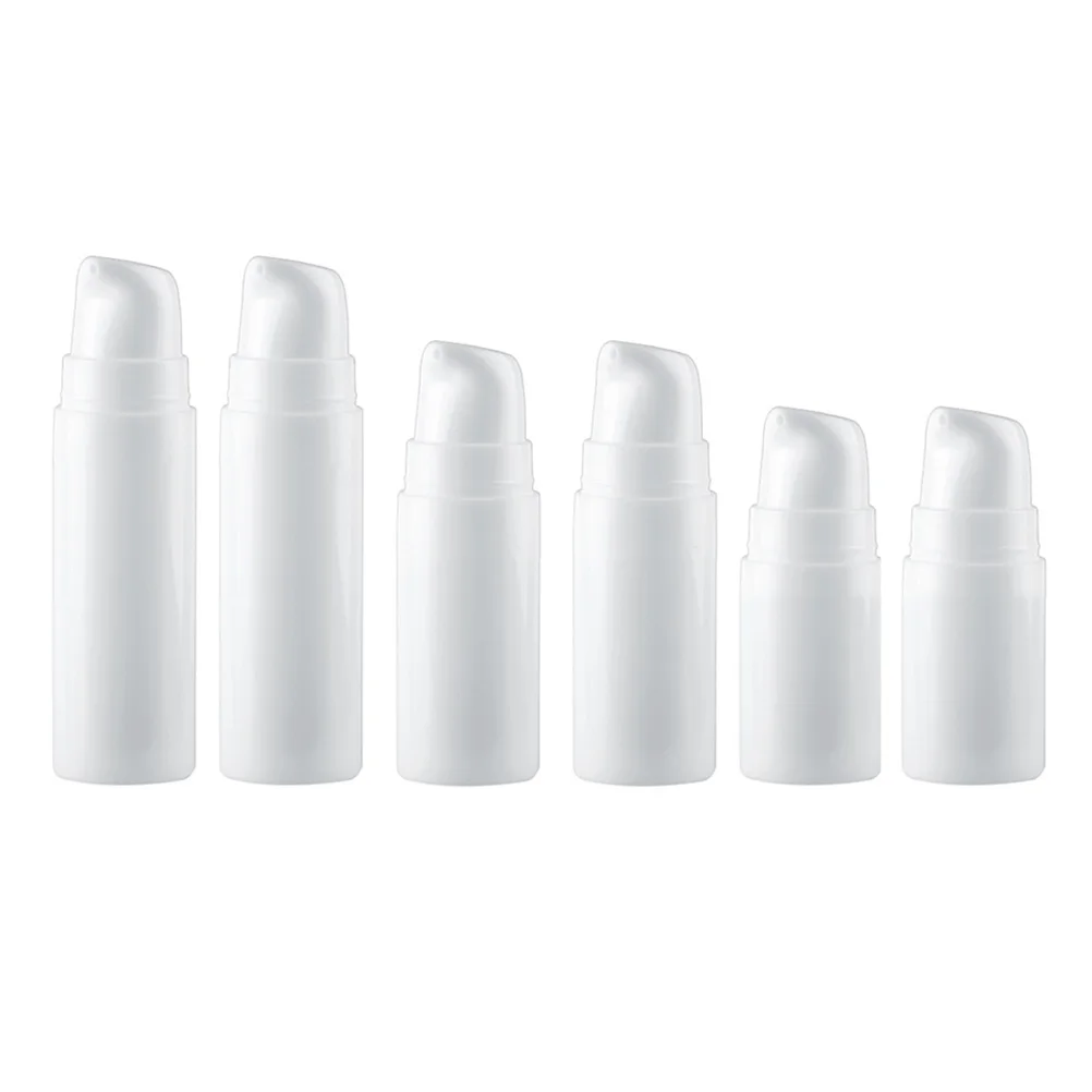 

6 Travel Bottles Leak Proof Toiletry Containers Refillable 5ml 10ml 15ml Wide Mouth Squeezable Body Wash Shampoo