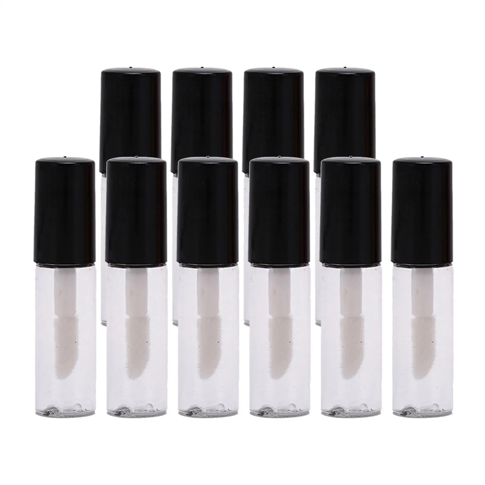 Mini Frascos de Brilho Labial Vazios, Tubos Cosméticos Recarregáveis, Frascos de Viagem para Kit de Fabricação de Bálsamo Labial DIY