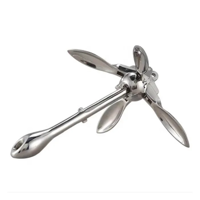 For  Marine Accessories Stainless Steel Folding Anchors 0.7kg 1.5kg 2.5kg for Boats