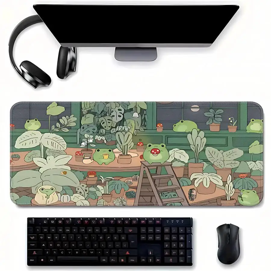 Cute Frog rubber Mouse Pad Game Console Pad Desk accessories Keyboard Mouse Pad Computer Laptop Pad office Pad