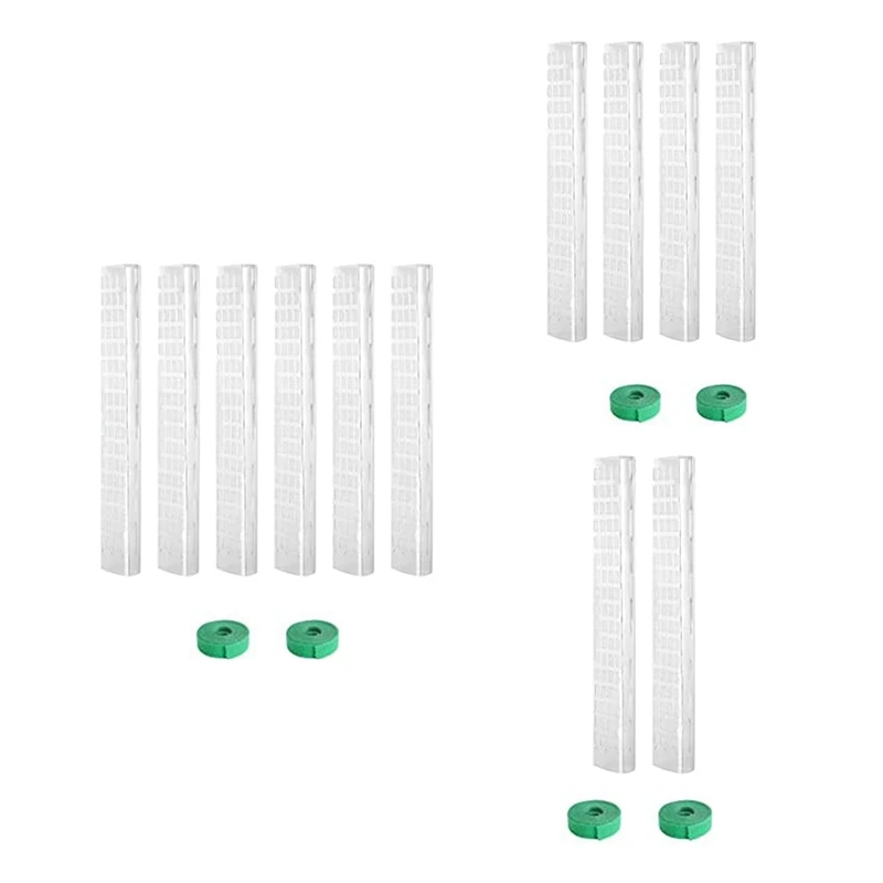 4 Pcs Plastic Moss Pole For Plants Monstera, Plant Poles For Climbing Plants, Plant Support For Indoor Plants Durable