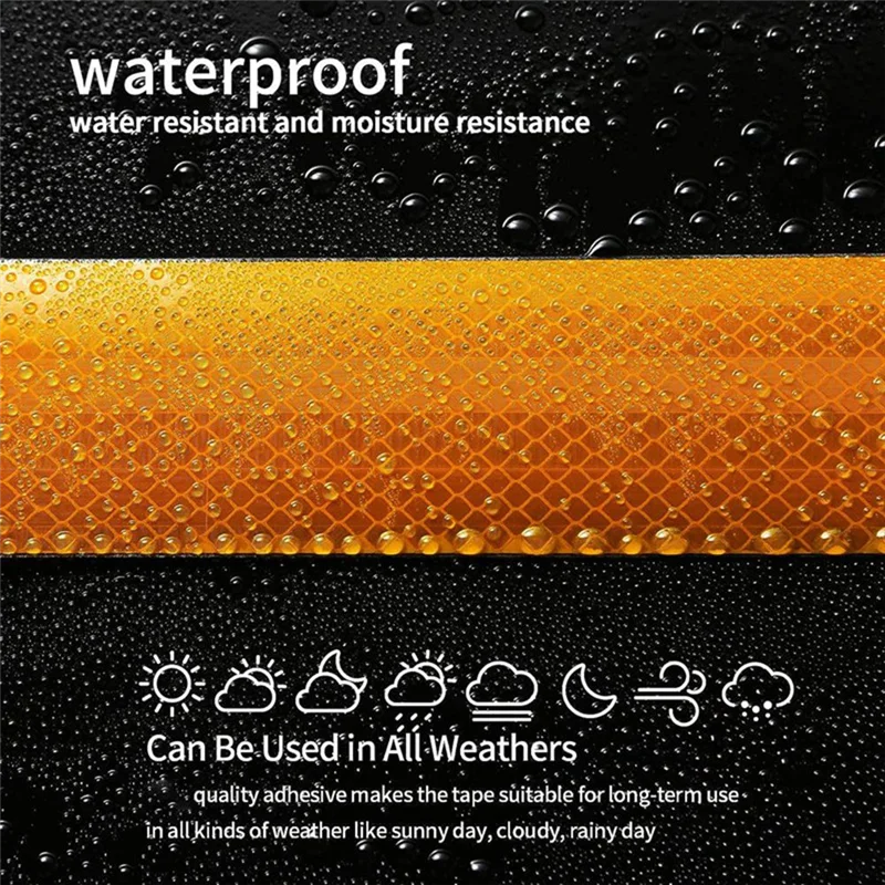 Reliable-Reflective Tape, 20Mx5cm Reflector Tape Waterproof Outdoor, Self-Adhesive Safety Tape For Car Truck Motor
