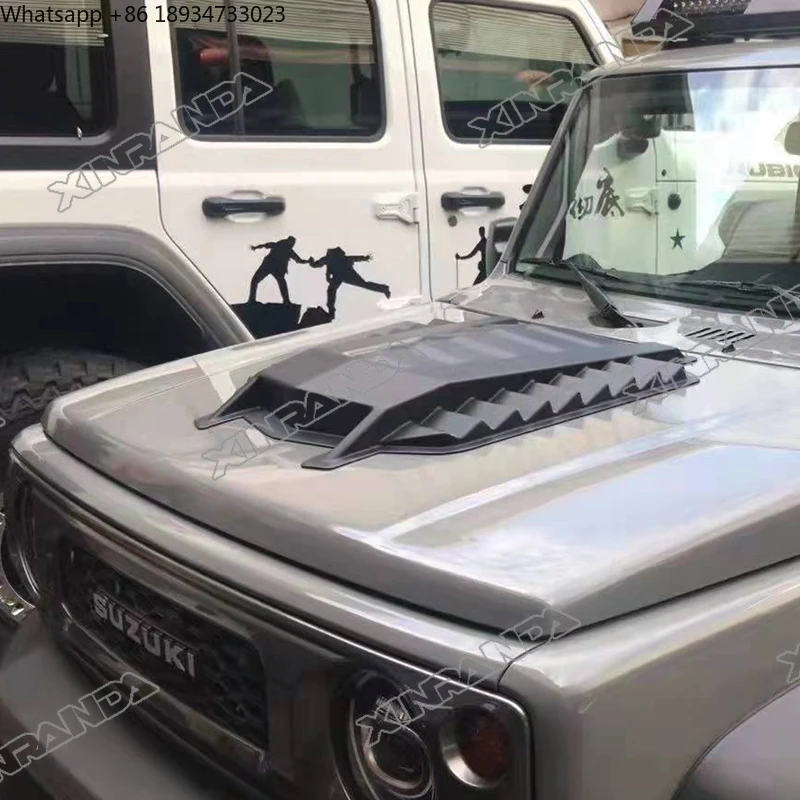 ل جيمي سوزوكي JB74 غطاء المحرك الأمامي غطاء محرك السيارة ABS البلاستيك غطاء محرك السيارة العلوي تنفيس مغرفة لسوزوكي جيمي JB64 JB74W 2019 +