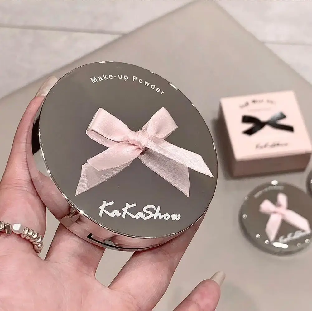 1 stks Natuurlijke Matte Geperst Poeder Olie Controle Fleuren Whitening Gezicht Basis Foundation Compact Concealer Make-up Cosmetica