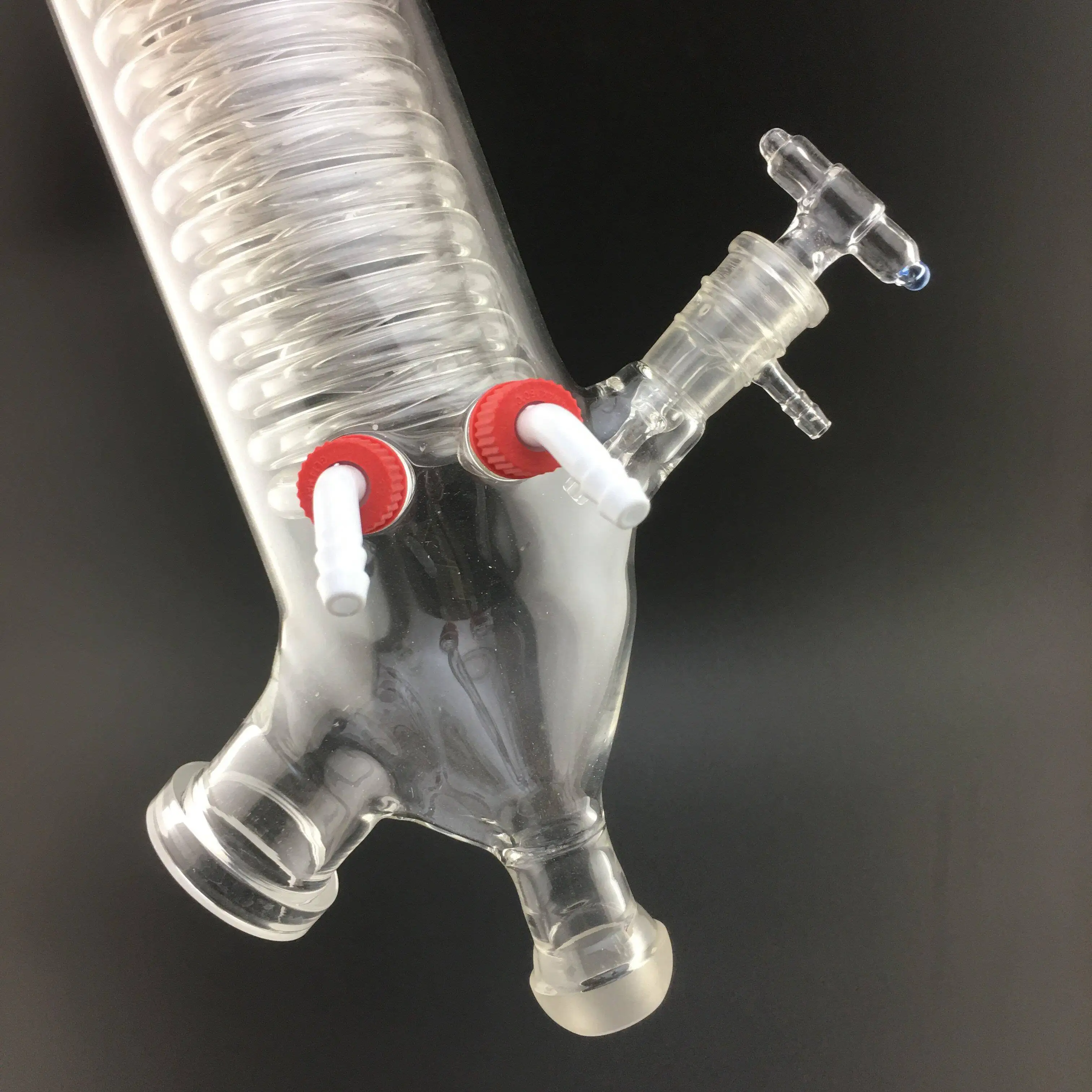 One set of rotary evaporator equipment suitable for RV3/RV8RV10, vertical coiled condenser/rotating shaft/gas inlet tube