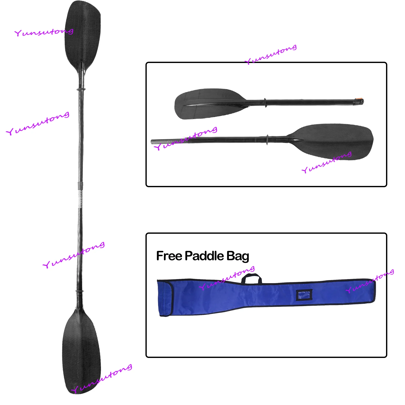 

815g Carbon Whitewater Paddle Straight Shaft Boat Rowing Oars Inflatable Canoe Paddle for Kayaking Surfing Kayak Paddle