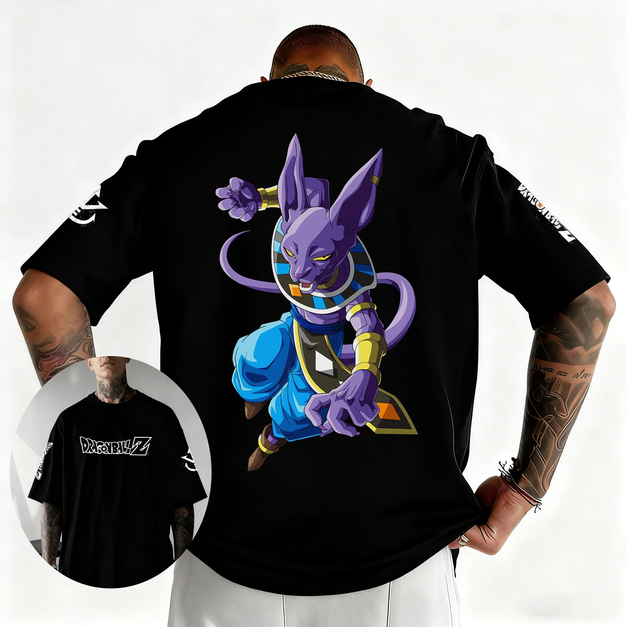 

Мужская футболка с принтом Dragon Ball японского аниме Beerus Majin Buu, детская футболка в стиле Харадзюку для мальчиков, летняя одежда 2026