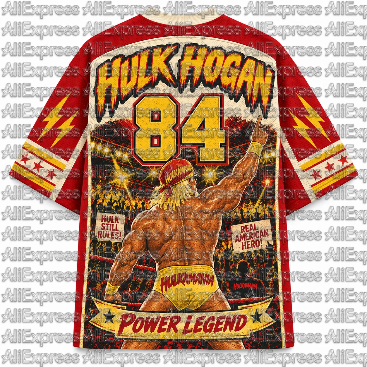 2026 Popular 80s Themed Sports Fashion Short Sleeved V-neck Mesh Streetwear Retro Band Movie Game Fan Gift T-shirt