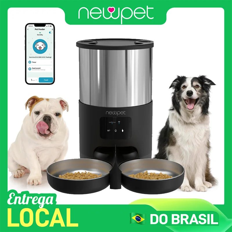 Comedouro Automático para Cães e Gatos de 5L com Controle via App Tuya: Tudo o que Você Precisa Saber Antes de Comprar
