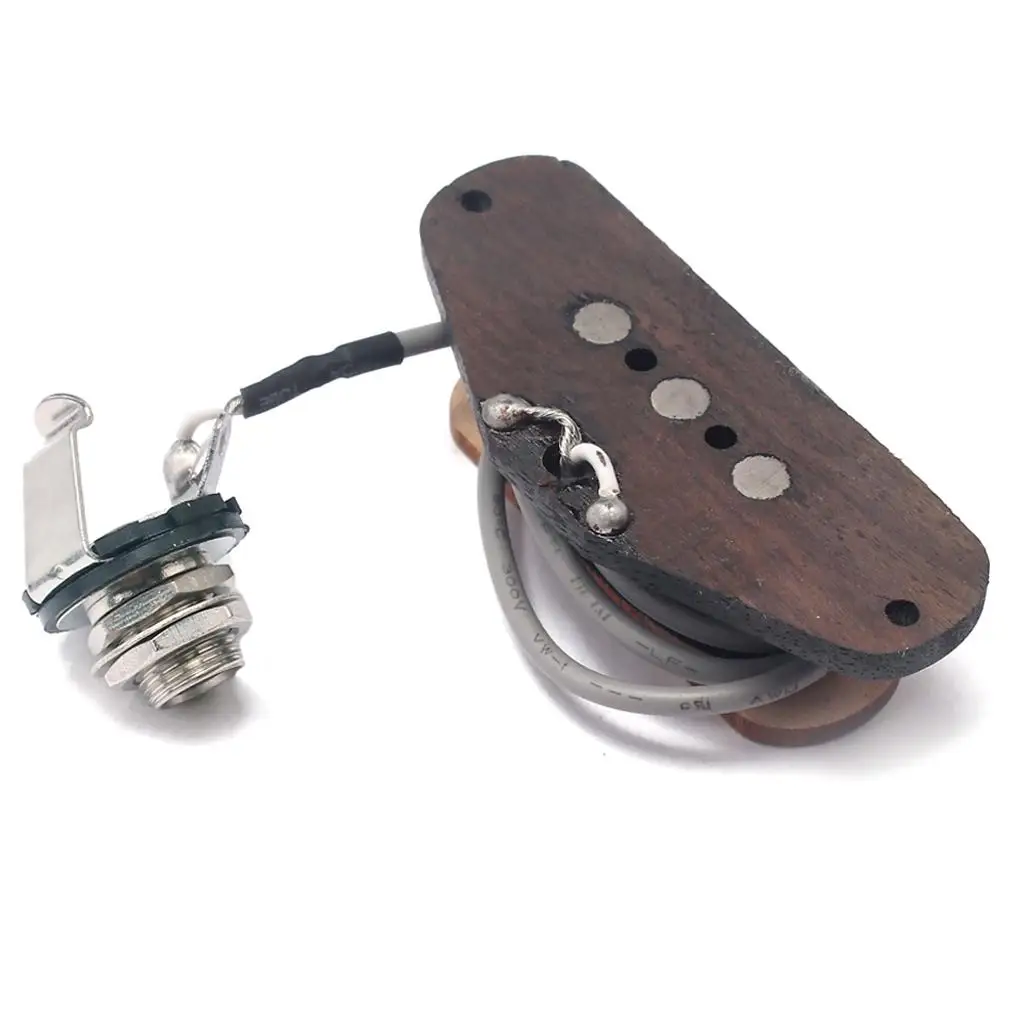 Cigar Box 3 String Guitar Pickup Maple Single Coil Wooden Parts for Acoustic Guitar Upgrades