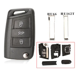 jingyuqin 3 Buttons Remote Car Key Shell Case Cover Fob For Volkswagen Passat Golf 7 MK7 Skoda Seat Leon Octavia