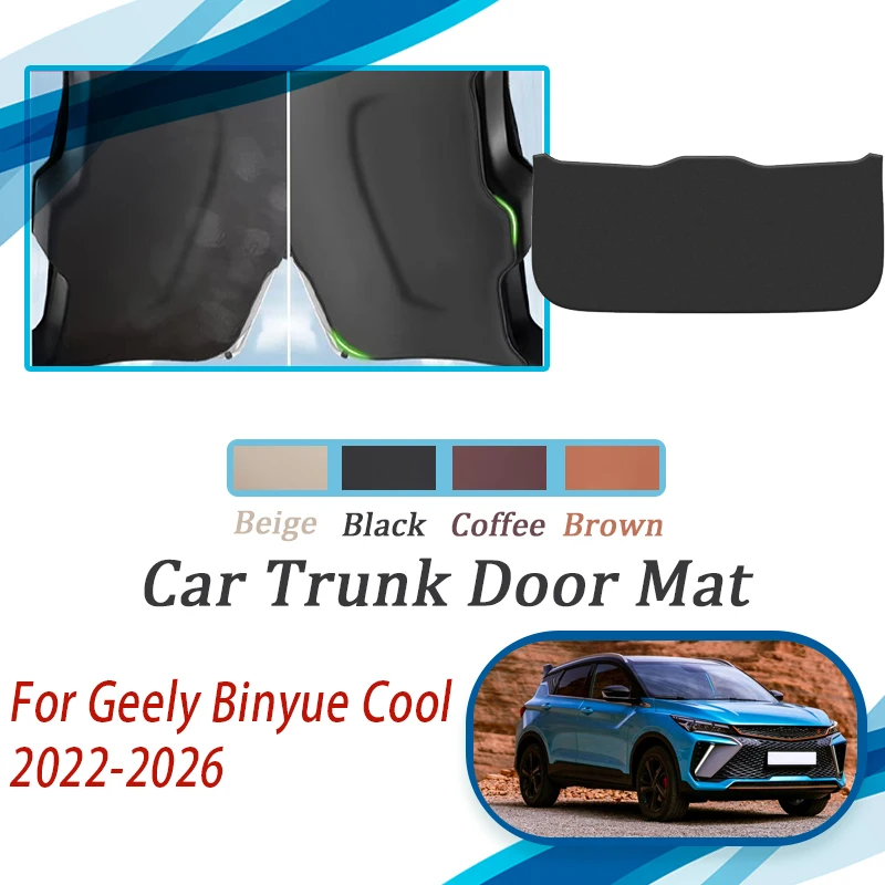 

Car Tailgate Pad For Geely Binyue Cool 2022 2023 2024 2025 2026 Leather Cover Cargo Trunk Door Mat Auto Interior Acesssories