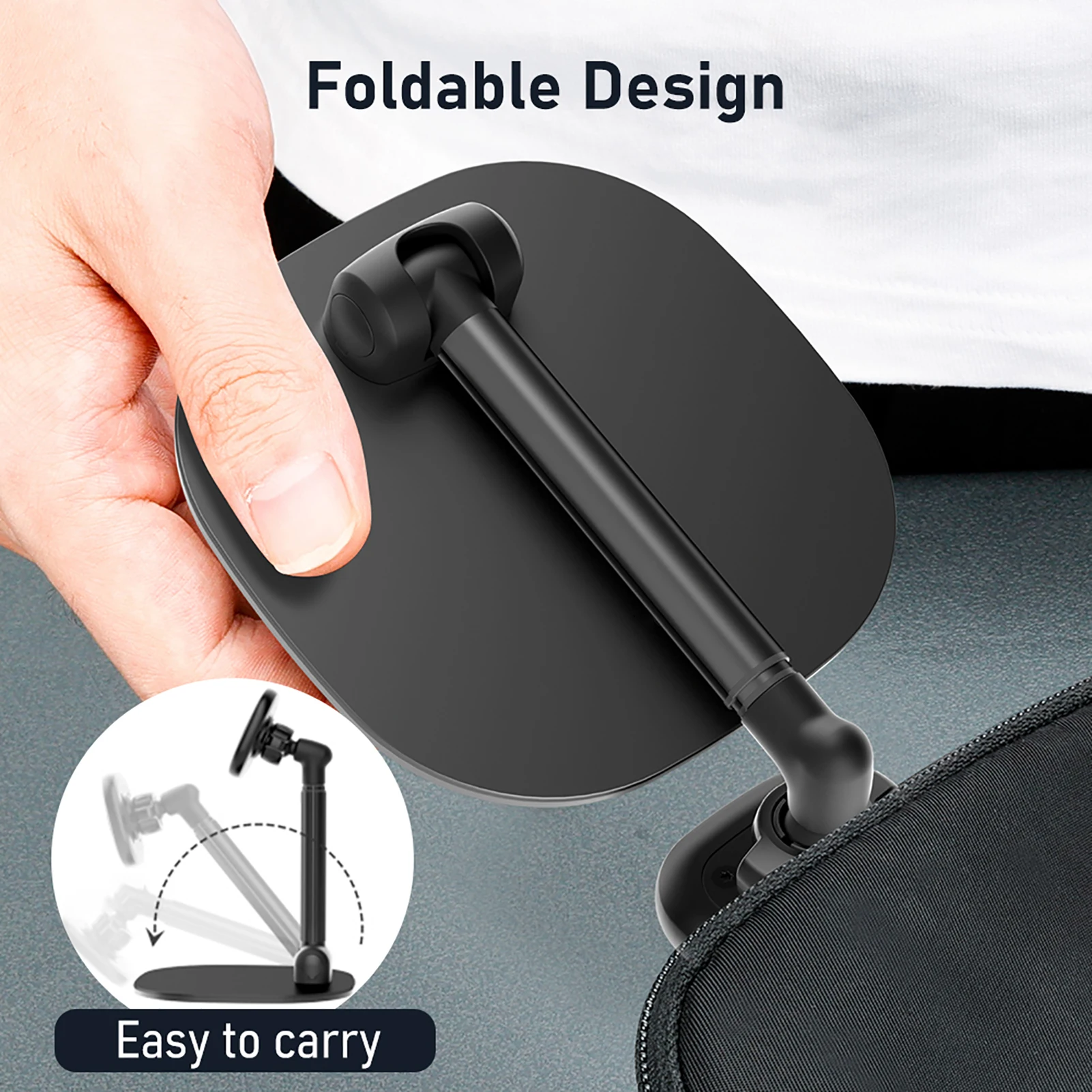 VRIG MG-04 Foldable Desktop Phone Stand with 360° Rotatable Magnetic Phone Mount Phone Holder Adjustable Height Replacement