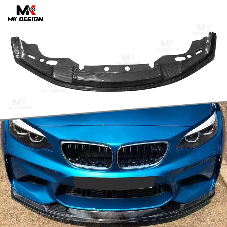 Carbon Fiber MTC Style Front Lip Splitter for BMW 2 Series F87 M2 Coupe 2016-2018 Front Bumper Lip Spoiler Auto Parts