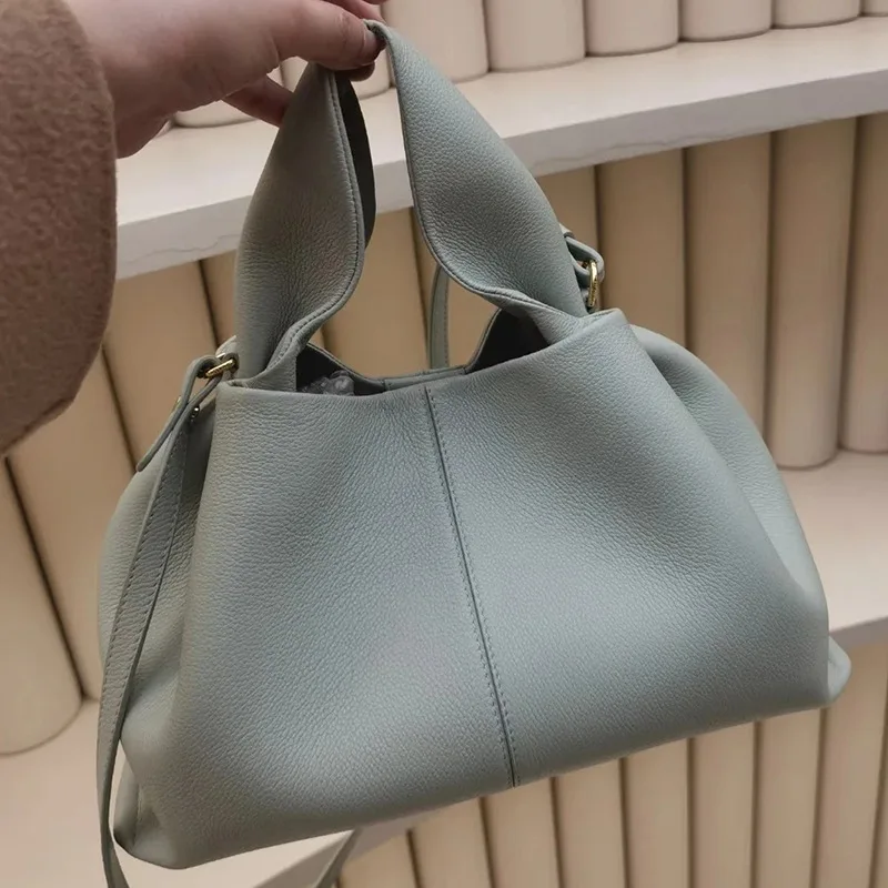 French niche brand 2024 new match pure color lunchbox bag Europe and the United States fashion handbag single shoulder crossbody